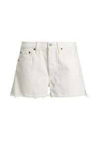 Polo Ralph Lauren Szorty jeansowe 211A12972001 Biały Straight Fit. Kolor: biały. Materiał: bawełna #5