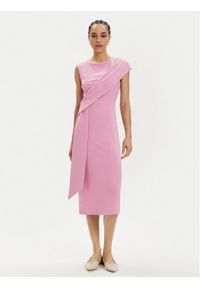 Rinascimento Sukienka koktajlowa CFC0019379002 Różowy Regular Fit. Kolor: różowy. Materiał: syntetyk. Styl: wizytowy #1