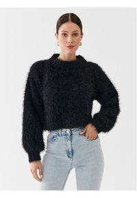 Glamorous Sweter TM0248 Czarny Regular Fit. Kolor: czarny. Materiał: syntetyk #1