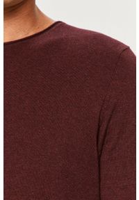 Selected Homme - Sweter. Okazja: na co dzień. Kolor: czerwony. Materiał: dzianina. Styl: casual #2