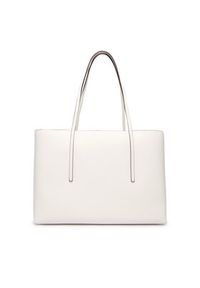 Calvin Klein Torebka Foil Logo Tote W/Pouch LV04F3274G Biały. Kolor: biały. Materiał: skórzane #4
