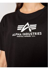 Alpha Industries T-Shirt Basic T Cos 116050 Czarny Oversize. Kolor: czarny. Materiał: bawełna