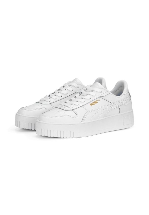 Buty do chodzenia damskie Puma Carina Street. Okazja: na co dzień. Kolor: żółty, biały, wielokolorowy. Obcas: na platformie. Sport: turystyka piesza