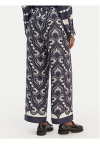 Weekend Max Mara Spodnie materiałowe Ottico 2615131011 Granatowy Wide Leg. Kolor: niebieski. Materiał: jedwab #3