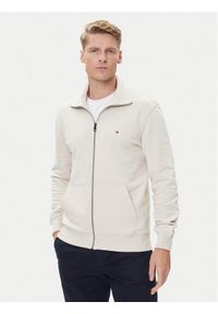 TOMMY HILFIGER - Tommy Hilfiger Bluza Essential MW0MW38084 Beżowy Regular Fit. Kolor: beżowy. Materiał: bawełna #1