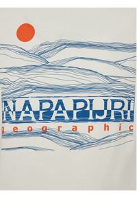 Napapijri T-Shirt S-Buti NP0A4INM Biały Regular Fit. Kolor: biały. Materiał: bawełna #3