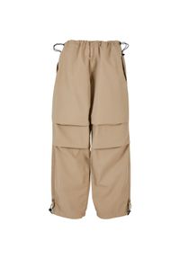 Damskie spodnie spadochronowe Urban Classics. Kolor: beżowy. Materiał: bawełna. Długość: długie #1