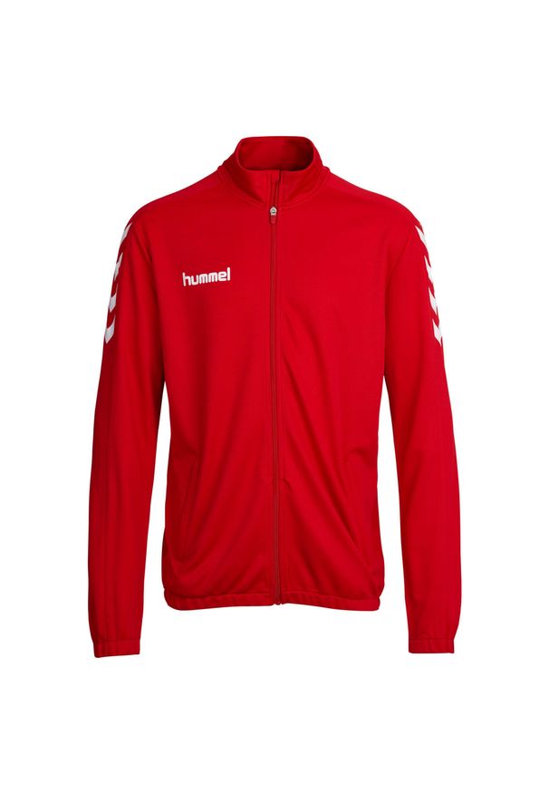 Bluza piłkarska dla dzieci Hummel Core Kids Poly Jacket. Kolor: czerwony. Sport: piłka nożna