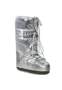 Moon Boot - Śniegowce MOON BOOT - Glance 14016800002 Argento D. Kolor: srebrny. Materiał: materiał, skóra. Szerokość cholewki: normalna. Sezon: zima #1