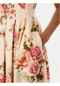 Guess Sukienka koktajlowa W6GKAF W2558 Różowy Regular Fit. Kolor: różowy. Materiał: len. Styl: wizytowy #5