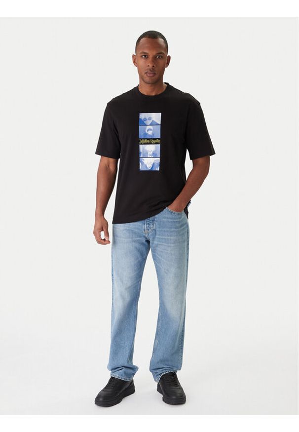 Hugo - HUGO T-Shirt Nuley JJK 50554841 Czarny Relaxed Fit. Kolor: czarny. Materiał: bawełna