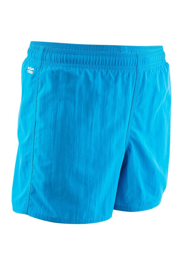 NABAIJI - Szorty Pływackie 100 Basic Dla Dzieci. Kolor: niebieski, wielokolorowy, turkusowy. Materiał: materiał, poliamid