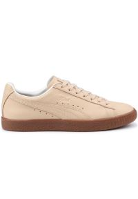 Buty Puma Clyde Veg Tan Naturel M 364451 01 beżowy. Okazja: na co dzień. Kolor: beżowy. Materiał: materiał, syntetyk, skóra. Szerokość cholewki: normalna. Wzór: kratka #1