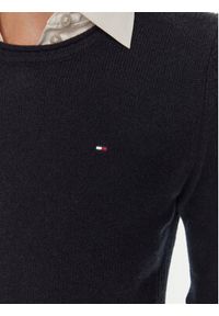 TOMMY HILFIGER - Tommy Hilfiger Sweter WW0WW44161 Granatowy Regular Fit. Kolor: niebieski. Materiał: wełna