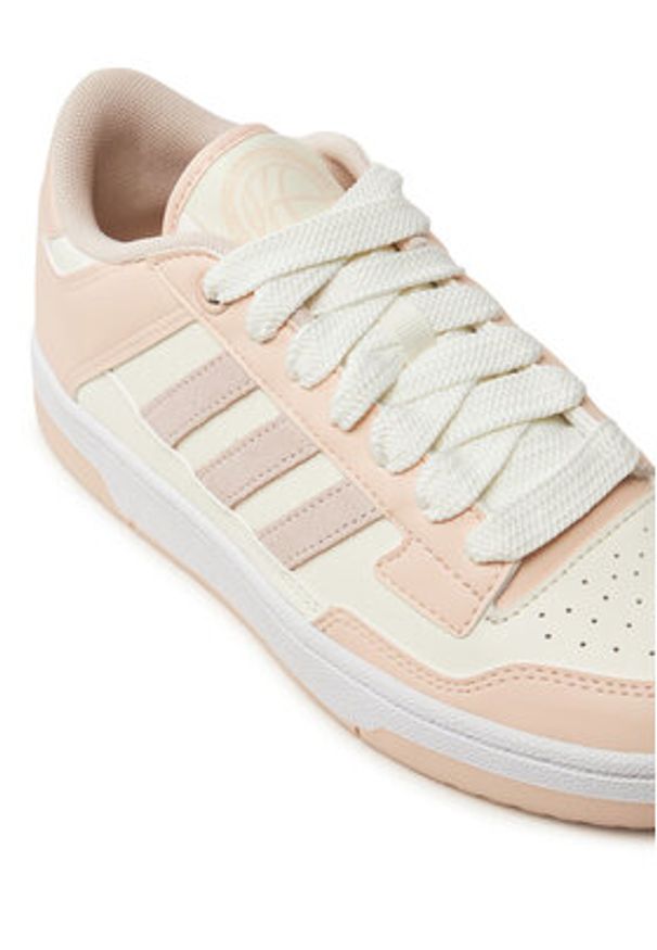 Adidas - adidas Sneakersy Rapid Court Low JP5251 Różowy. Kolor: różowy. Materiał: skóra