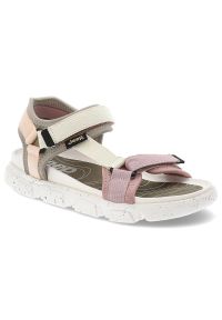 Sandały damskie Jeep, na platformie profilowane na rzepy sportowe i codzienne, kolorowe, JL51602A-001. Okazja: na co dzień, na spacer. Zapięcie: rzepy. Wzór: kolorowy. Sezon: lato. Obcas: na platformie. Styl: casual, sportowy #1