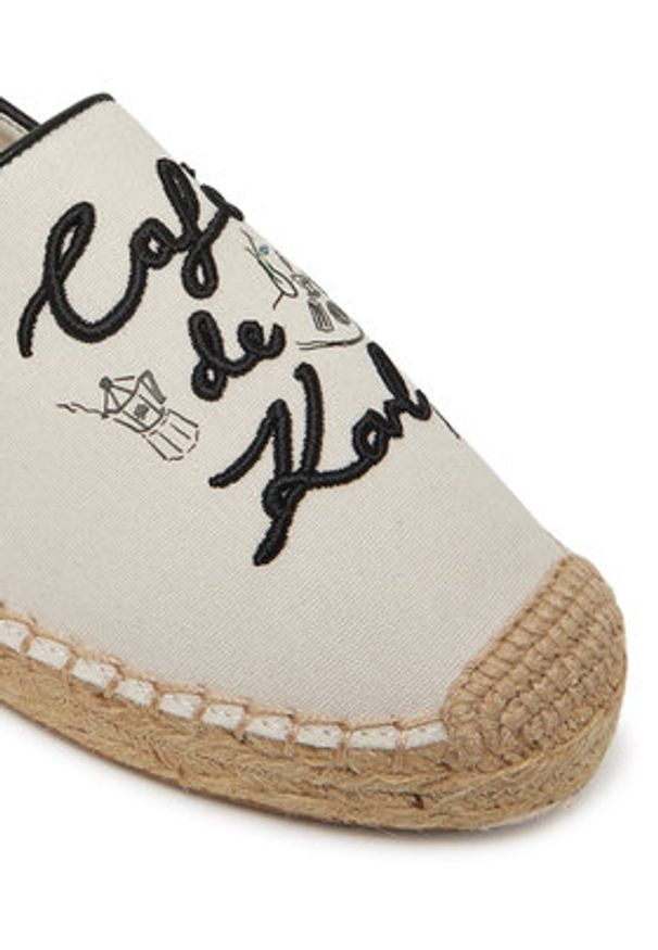 Karl Lagerfeld - KARL LAGERFELD Espadryle KL81125 Biały. Kolor: biały. Materiał: materiał
