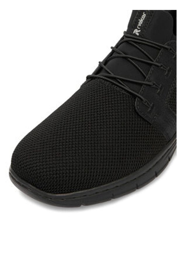 Rieker Sneakersy B7796-01 Czarny. Kolor: czarny. Materiał: materiał