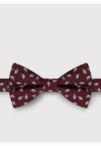Pako Lorente - PAKO LORENTE – Bordowa mucha męska we wzorki. Kolor: czerwony. Materiał: poliester. Styl: elegancki #1