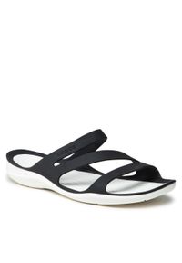 Crocs - Klapki CROCS - Swiftwater Sandal W 203998 Black/White. Kolor: czarny #1