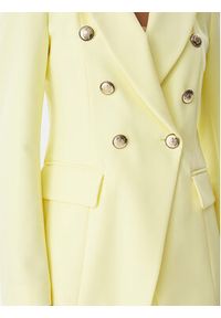 Maryley Marynarka 26EB139/43LE Żółty jasny Regular Fit. Kolor: żółty. Materiał: syntetyk #5