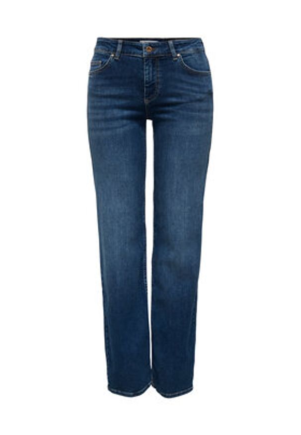 only - ONLY Jeansy Blush 15344167 Granatowy Straight Fit. Kolor: niebieski