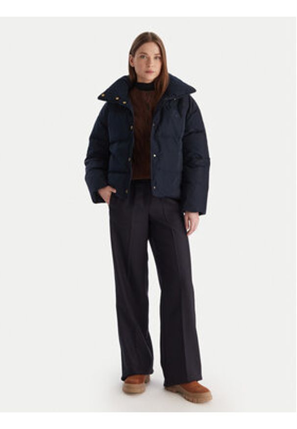 TOMMY HILFIGER - Tommy Hilfiger Kurtka puchowa WW0WW47294 Granatowy Relaxed Fit. Kolor: niebieski. Materiał: syntetyk
