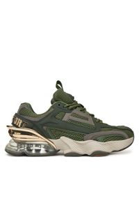 Plein Sport Sneakersy Thunderbeast // GEN.X.05 SAES USC0750 STE003N Zielony. Kolor: zielony. Materiał: materiał