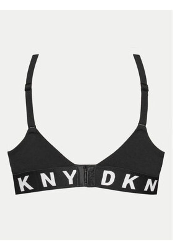 DKNY Biustonosz z fiszbiną DK7511 Czarny. Kolor: czarny. Materiał: bawełna