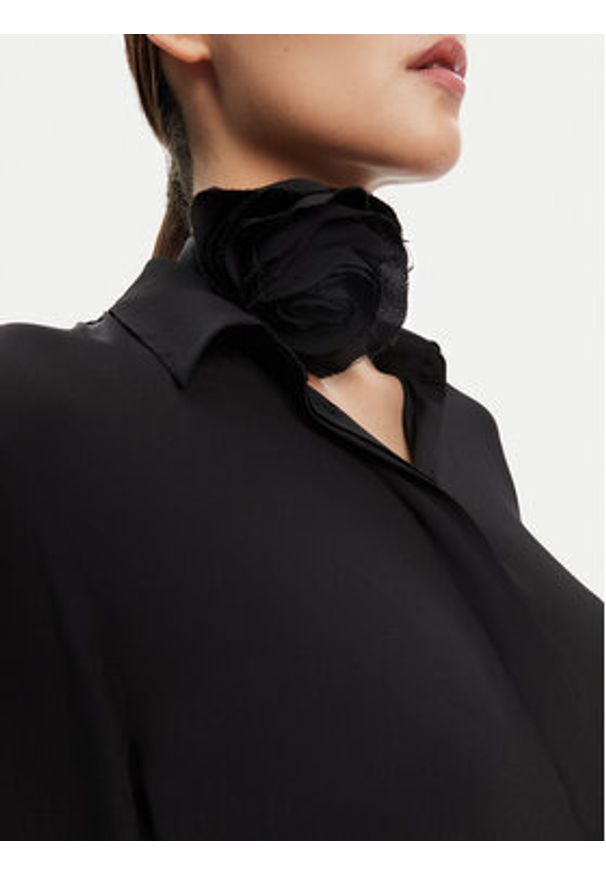 Marella Koszula Cabiria 2523116071 Czarny Regular Fit. Kolor: czarny. Materiał: syntetyk