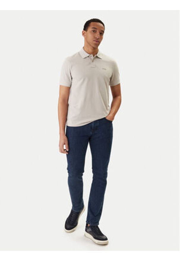 BOSS Polo Prime 50507813 Beżowy Regular Fit. Typ kołnierza: polo. Kolor: beżowy. Materiał: bawełna