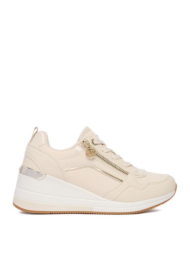 Sneakersy Nine West. Kolor: beżowy