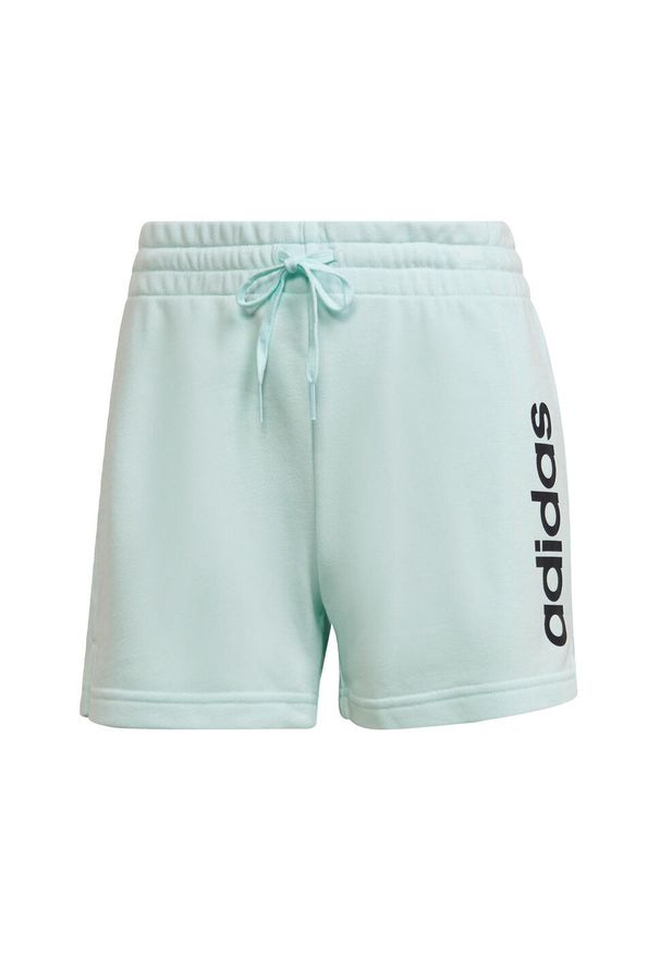 Adidas - Spodenki damskie adidas Essentials Slim. Kolor: zielony, biały, wielokolorowy. Sport: joga i pilates