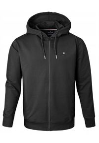 Wygodna Bluza Bawełniana - Pako Jeans - Czarna z Kapturem. Typ kołnierza: kaptur. Kolor: czarny. Materiał: bawełna. Styl: klasyczny #1