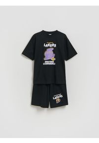 Reserved - Komplet Los Angeles Lakers NBA - czarny. Kolor: czarny. Materiał: bawełna, dzianina #1