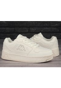 Buty damskie trampki sportowe Kappa EMELA. Kolor: biały. Materiał: guma, materiał, tkanina, syntetyk