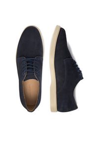Gino Rossi - GINO ROSSI Półbuty CEO-MASSI-06 MI08 Granatowy. Kolor: niebieski. Materiał: zamsz, skóra #7