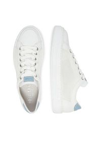 Rieker Sneakersy L8803-80 Biały. Kolor: biały. Materiał: materiał