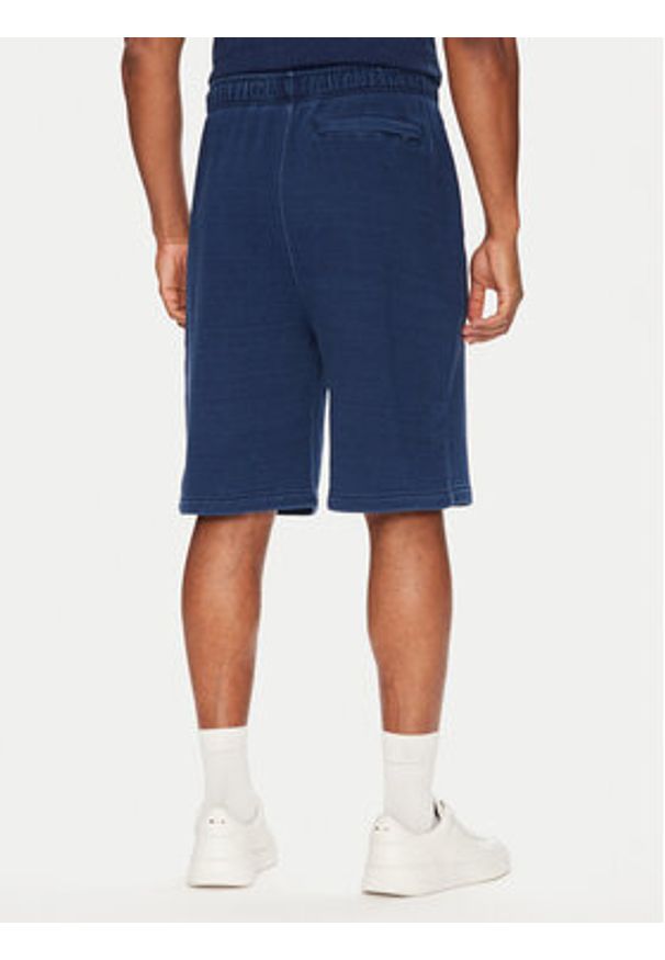 Guess Jeans Szorty sportowe M5YD49 KCXQ1 Niebieski Regular Fit. Kolor: niebieski. Materiał: bawełna. Styl: sportowy