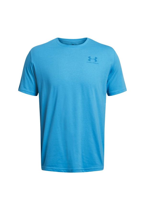 Under Armour - Męska Koszulka Sportowa. Kolor: niebieski
