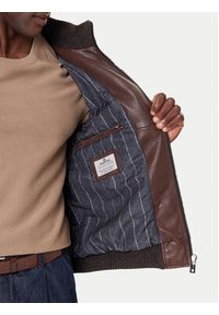Milestone Kurtka skórzana MSNaldo 53101821280 Brązowy Regular Fit. Kolor: brązowy. Materiał: skóra #5