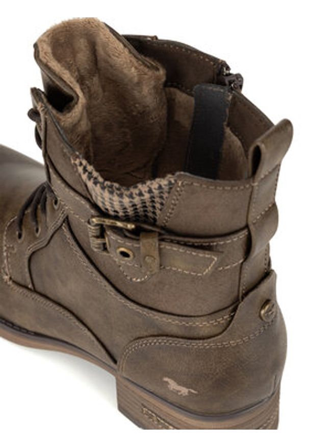 Mustang Trzewiki 1229-521 Brązowy. Kolor: brązowy. Materiał: materiał