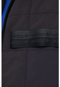 adidas Originals bezrękawnik H11509 męski kolor czarny przejściowy. Okazja: na co dzień. Kolor: czarny. Materiał: materiał. Długość rękawa: bez rękawów. Wzór: gładki. Styl: casual #2