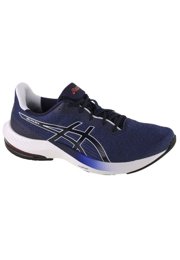 Buty do biegania Asics Gel-Pulse 14 M 1011B491-404 niebieskie. Kolor: niebieski. Materiał: guma. Szerokość cholewki: normalna. Sport: bieganie