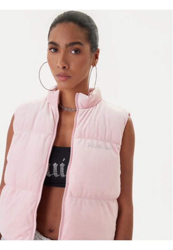 Juicy Couture Bezrękawnik Lightening JCOGL225551 Różowy Regular Fit. Kolor: różowy. Materiał: syntetyk. Długość rękawa: bez rękawów