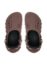 Crocs Klapki Echo Clog 207937 Brązowy. Kolor: brązowy