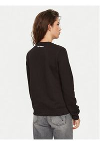 Karl Lagerfeld - KARL LAGERFELD Bluza A1W20081 Czarny Regular Fit. Typ kołnierza: dekolt w karo. Kolor: czarny. Materiał: bawełna #4