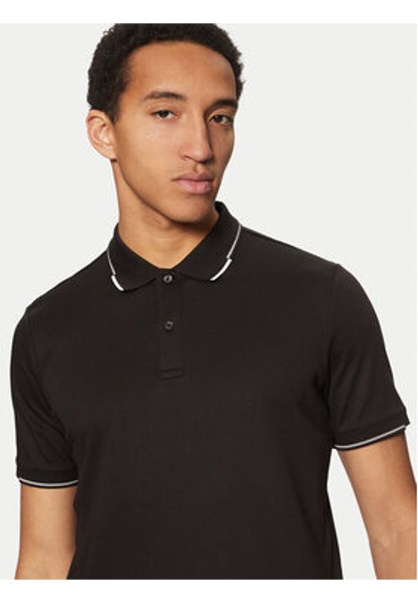 Calvin Klein Polo K10K114130 Czarny Regular Fit. Typ kołnierza: polo. Kolor: czarny. Materiał: bawełna