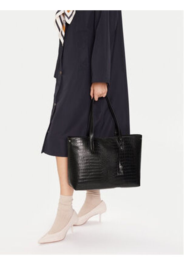 Aldo Torebka Tammera 14076965 Czarny. Kolor: czarny. Materiał: skórzane
