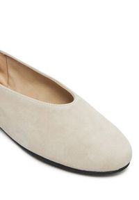 Calvin Klein Baleriny Ballerina Round Hw Sue HW0HW02565 Beżowy. Kolor: beżowy. Materiał: skóra